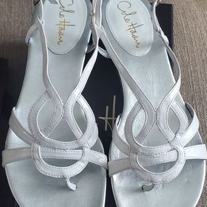 Cole Haan Maizey white sandals
